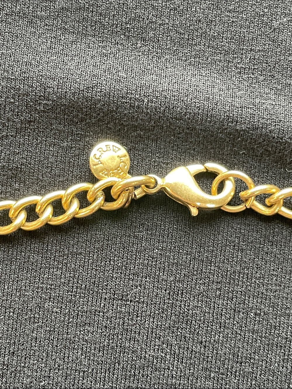 J Crew Statement Multicolor Bib Necklace - Gold Chain - Picture 3 of 4